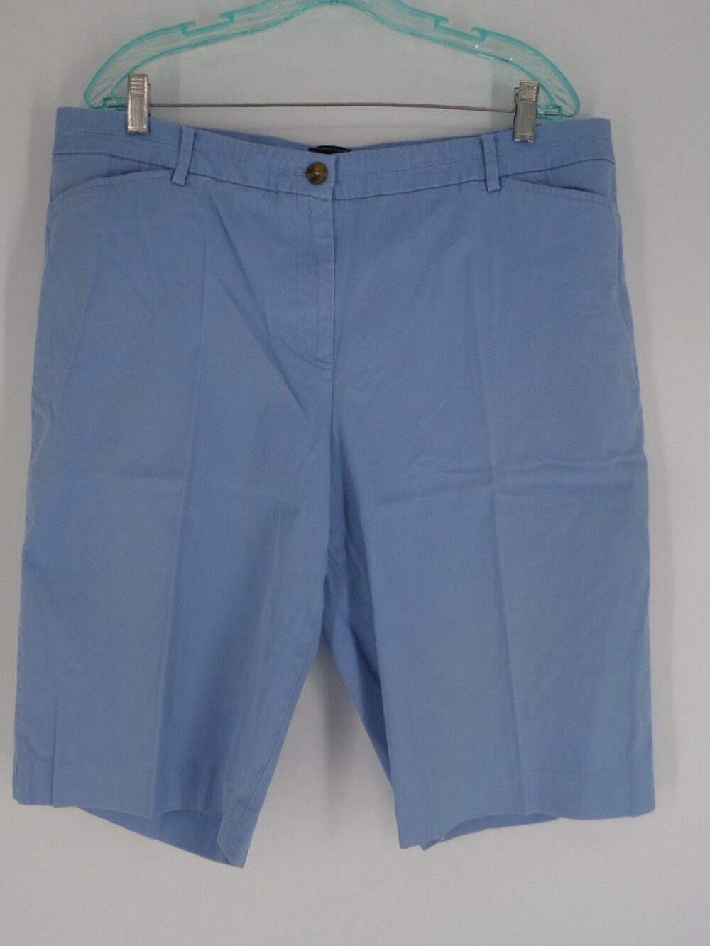 Talbots The Perfect Short Light Blue Bermuda Size 18 Pre Owned